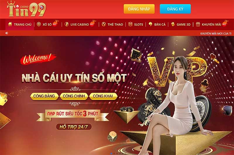 TIN99 🎖️ TIN99 Casino 🎖️ Nhà cái đại gia không lo nạp rút 5 tin99